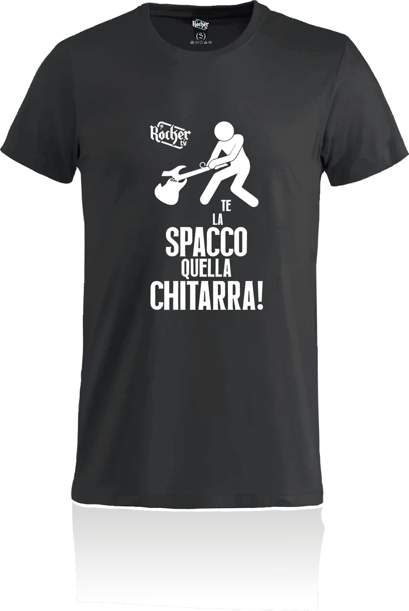 Maglietta RockerTV — Te la spacco quella chitarra